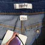 c'est toi C’EST TOI Plus Dark Wash Skinny Jeans Size 3X Photo 3