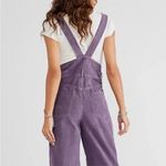 Free People We The Free Super Slouchy Cord Overalls Purple Size XS Photo 2