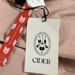 Cider  Womens Small Mini Dress Square Neck Knotted Bubble Puff‎ Sleeve Pink Photo 9