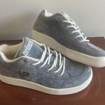 Prince Blue Suede Tennis Shoes Sneakers Size 8W Cute Chunky Sole Photo 1