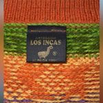 artesania los incas Colorful Green and orange alpaca 100% sweater Size M Photo 1