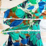 Cult Gaia  Malia Floral One Shoulder Mini Dress Botanical Aqua Size XS Photo 5