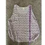 H&M Sleeveless Printed Tank Top – Multicolor Chevron, Size 10 Photo 6