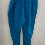 FIGS - High Waisted Yola Skinny Scrub Pants Extreme Blue Doctor Nurse Tall Photo 3
