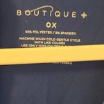 Excellent Boutique Plus Women’s Blue Keyhole Cutout Neck Blouse Size 0X Plus Photo 4