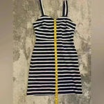 Old Navy Women’s Navy Blue Striped  Dress Photo 5
