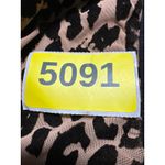 Unique Vintage  Leopard Print Button Front Maxi Dress With Tie Neck Size 1X Photo 11