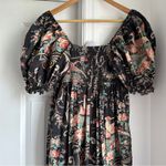 Selkie Night in Paris Hampton Puff Sleeve Jumpsuit Black Size L Photo 4