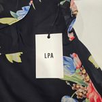 LPA  Button Up Midi Dress in Midnight Roses Photo 5