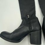barney's new york Black Soft Leather Pull On Over The Knee Boots Size 40 Photo 6