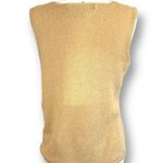 Vintage Josephine Chaus Sweater Neutral Pullover Knit Sleeveless Oatmeal Tan Photo 2