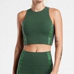 Athleta Conscious Crop Serene Green Camo Sports Bra D-DD Cup Size 1X Photo 0