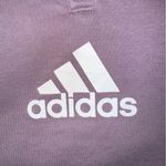 Adidas  Logo Quarter Zip NWT - Size Small - Purple/Stripe Accents Photo 4