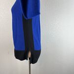 St. John Womens Bateau Neck Sweater Size 8 Cobalt Blue Black Wool Santana Knit Photo 3