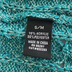 BCBG Max Azria green metallic sweater vest🌱🌺 Photo 4