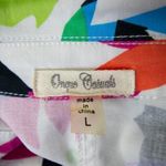 Vintage floral print cotton blend jacket,‎ size L Blue Size L Photo 14