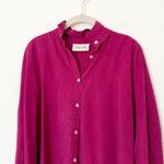 [Papinelle] Pink Amelie Long Sleeve Oversized Relaxed Fit Pajama Shirt Sz Large Photo 3