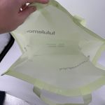 Lululemon Large Light Lime Green Shopping Tote Bag 13.5" x 6" x 16" Logo Reuse Photo 5