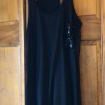 Xhilaration Black Sequin Razorback Tank Photo 0