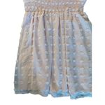 Pastel Pink Smocked Waist Pom Pom Long Sleeve Dress‎ Size Large Photo 6