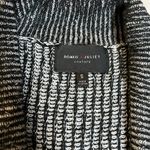 Romeo + Juliet Couture Cable Knit Rib Trim Long Line Open Front Cardigan Size S Photo 3