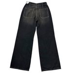 We The Free Free People Palmer Cuffed Wide Leg Jeans Chalkboard Distressed Grunge Size 28 Photo 9