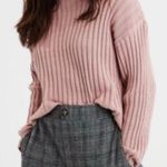 American Eagle  cropped rib knit pullover sweater Photo 0
