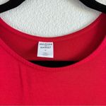 Melrose and Market  Red Ruched Bodycon Dress Long Sleeves Photo 5