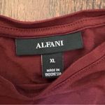Alfani  burgundy tissue tee shirt, size XL Photo 6