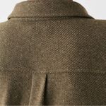 Faherty Legend Sweater Mini Shirtdress Tunic in Olive Melange Flannel Size Large Green Photo 10