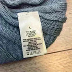 Aeropostale Blue Ribbed Button Front Cropped Top Size L NWT Photo 8