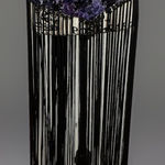 Viscose Gothic Boho Velvet Waist Belt with Long Fringe‎ RaveCostume Festival S/M Blue Photo 0