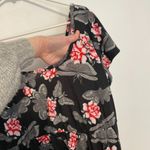 Hot Topic  Moth Floral Dress Black Gray Rose Bug Bugs Short Sleeve Mini Fit Flare Photo 7
