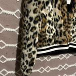 Jack by BB Dakota Size Small NWT Faux Fur Cheetah Print Zip Moto Jacker Coat Photo 2