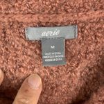 Aerie Size M Sweater Boucle Wool Blend Oversized Dusty Rose Pink Long Sleeve Photo 2