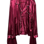 Mystic  CLOTHING 2XL BURGUNDY WITH WHITE PIPING TRIM PAJAMA SET Photo 0