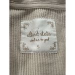 Altar'd State  Women's Size Small Cream Ribbed Long Sleeve Shirt Snaps Cottagecore Photo 2