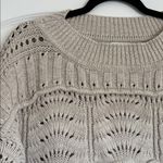 Club Monaco Mixed Pointelle Sweater Oatmeal Beige Cream Size XL Photo 5