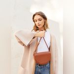 Cuyana  Reversible Alpaca Sweater Coat Pink Tan Pockets Open Cardigan Photo 1