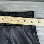 Spanx ‎ Black Elastic Waist Pull On Faux Leather Jogger Pants Size XS Photo 5
