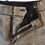 ALC Frank A.L.C. Danny Pewter Metallic Silver Lame Dress Pants Size 4 Photo 3