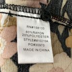 Moodie Black Floral Smocked Top Size XS Photo 5