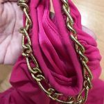 David Meister Nwt Bodycon Fushia Dress  4 small shoulder chain Photo 1