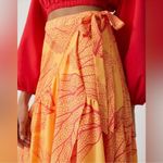 Anthropologie Hutch Printed Wrap Maxi Skirt NEW Size Large Photo 2
