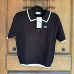 Lacoste  Women’s Black Polo Sweater Size S  Photo 0