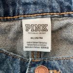 PINK - Victoria's Secret Victoria's Secret Pink High Waisted Jean Shorts Blue Size 30 Photo 3