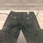 Zana Di  Dark Gray Ankle Jeans with Lace-Up Detail Photo 9