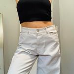 ZARA NEW  Women Blue Gray amid Rise Cargo Jeans Extra Wide Size 40‎ Photo 7