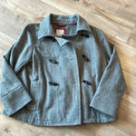 Old Navy  Grey Wool Blend Pea Coat Toggle Buttons Sz XL Photo 1
