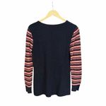 Barbour  Landry Knit Fair Isle Henley 12 Navy Blue Red Photo 1
